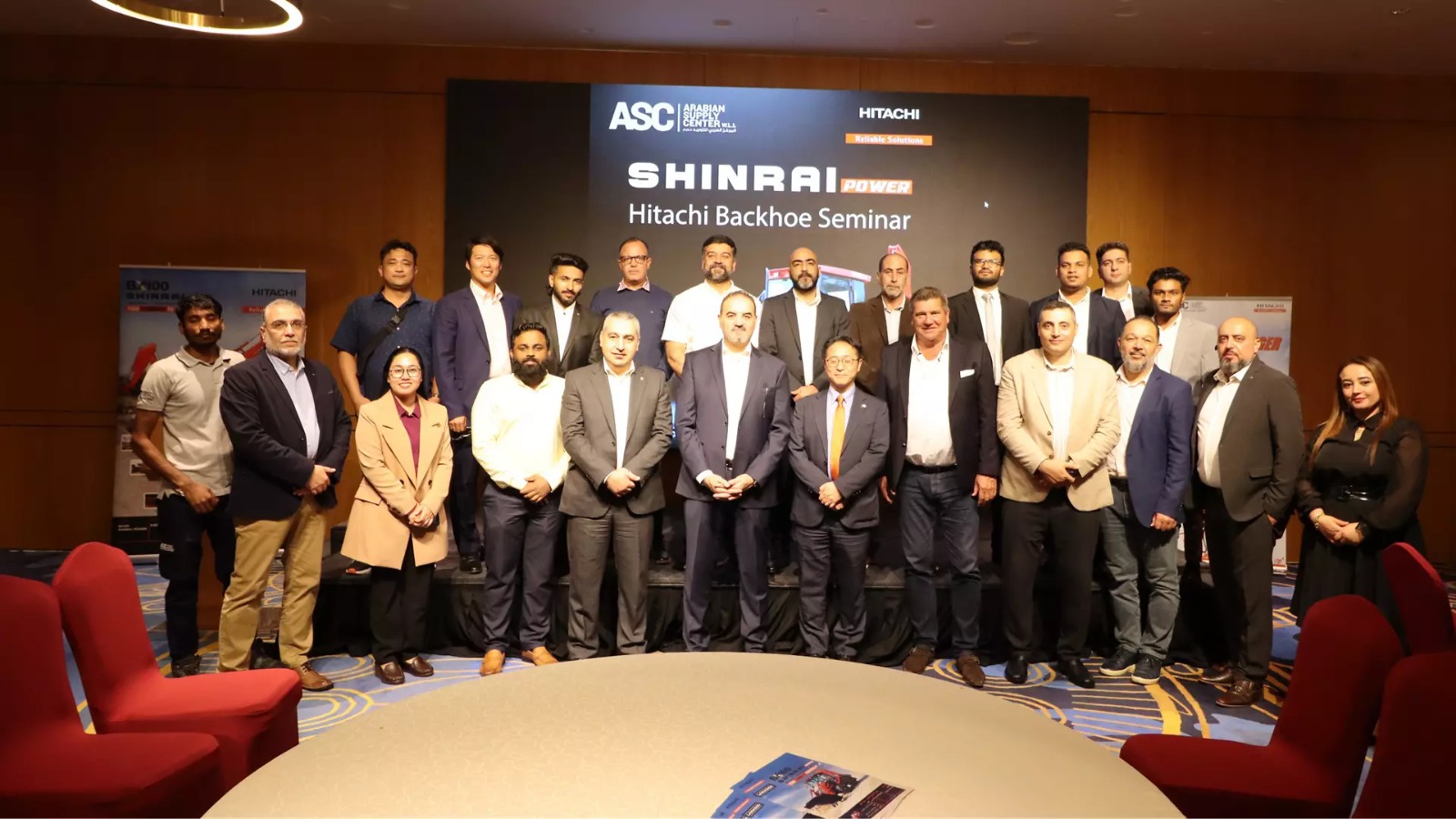 <p>On February 12th, 2025, we at Arabian Supply Center W.L.L. organized an impressive seminar at the Century Marina Hotel in Lusail, Qatar, to introduce the state-of-the-art BX100 Backhoe Loader. The event commenced with a welcome address by Mr. Piet Van Hein Bakergem, our General Manager of Marketing, and Mr. Arami Manabu, President of Hitachi Construction Machinery Middle East Corporation FZE (HMEC). Their presence underscored the strong commitment to reinforcing our partnership and further expanding our footprint in the Qatari market.<br />
 </p>

<p>The seminar was an informative and engaging affair, designed to showcase the advanced features and capabilities of the BX100 Backhoe Loader. Mr. Ahmed Choudhary, Sales Manager from Hitachi Construction Machinery (HMEC) delivered an insightful briefing on the new model, highlighting its cutting-edge technology, superior performance, and enhanced operator comfort.</p>

<p>Key topics covered during the seminar included:</p>

<ul>
	<li>**Innovative Design:** Detailed explanations of the BX100's ergonomic features and user-friendly controls.</li>
	<li>**Efficiency and Performance:** Discussions on the machine's fuel-efficient engine and powerful hydraulics.</li>
	<li>**Versatility:** Demonstrations of the BX100's multiple applications in various construction tasks.<br />
	 
	<p><u><strong>Special Awards Ceremony</strong></u></p>

	<p>A notable highlight of the event was the presence of Mr. Mohamed Sultan Al Jaber, Chairman of Al Jaber Group, who not only attended but also recognized and awarded the top customers who put their trust in the new BX100, marking them as the proud owners of this top-of-the-line equipment. His participation contributed significant value to the event and demonstrated a common commitment to excellence.</p>
	The seminar provided ample opportunities for attendees to network with industry peers, discuss the latest trends in construction machinery, and explore potential collaborations. The interactive sessions with the HMEC representative allowed participants to ask questions and gain a deeper understanding of the BX100's capabilities.</li>
</ul>